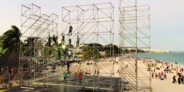 Mañana empieza; todo listo en playa Fundadores para el Riviera Maya Jazz Festival