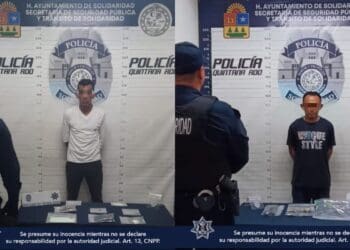 Policía Municipal de Solidaridad aseguro a 3 sujetos en distintos hechos y recupero un vehículo con reporte de robo