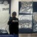 Policía Municipal de Solidaridad aseguro a un sujeto en posesión de más de 120 dosis de posibles drogas