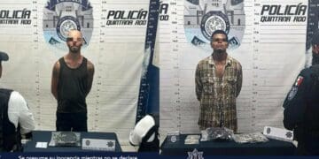 Policía Municipal de Solidaridad detiene en dos hechos distintos a dos sujetos, por probable delito contra la salud y posibles narcóticos