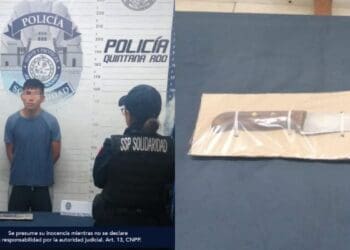 Policía Municipal de Solidaridad detuvieron a una persona por delito de portación de arma prohibida, y en otro hecho aseguraron un vehículo con placas sobrepuestas