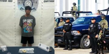 Policía Municipal de Solidaridad retiene a un sujeto por posible tentativa de robo a un comercio