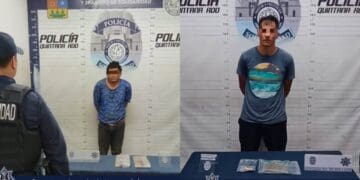 Policía de Solidaridad aseguro a un sujeto por presuntamente herir y amenazar a una mujer, y a otro sujeto por posible posesión de drogas