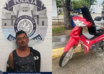 Policías de Solidaridad recuperaron una motocicleta con reporte de robo y aseguraron a un sujeto por conducir de forma imprudente