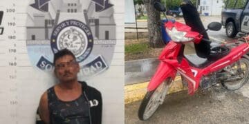 Policías de Solidaridad recuperaron una motocicleta con reporte de robo y aseguraron a un sujeto por conducir de forma imprudente