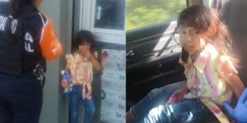 La Policía de Solidaridad atendió el reporte de una niña extraviada en la colonia Colosio, a quien le brindaron protección y resguardo