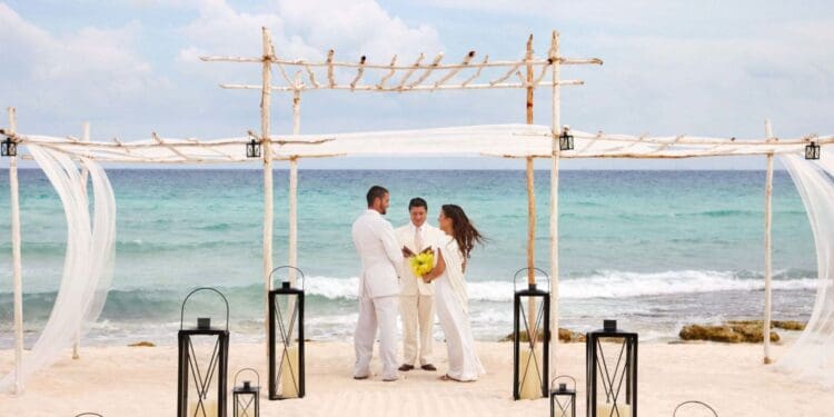 Todo el año hay turismo de bodas en Playa del Carmen, no solo durante el mes de febrero