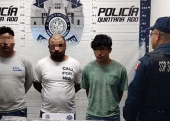 Tres sujetos armados son detenidos tras realizar detonaciones en Playa del Carmen