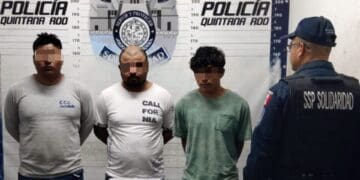 Tres sujetos armados son detenidos tras realizar detonaciones en Playa del Carmen