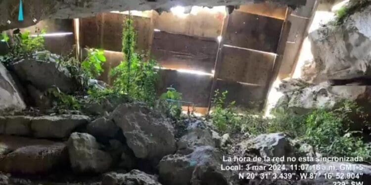 Ambientalistas denuncian que trabajadores del Tren Maya cerraron el paso a la cueva Oppenheimer