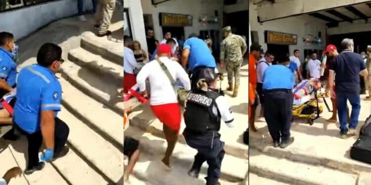 Guardavidas rescataron a una persona que se ahogaba en el Parque Fundadores de Playa del Carmen