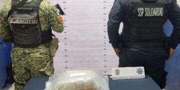 Policía de Solidaridad asegura droga en costa de Playa del Carmen