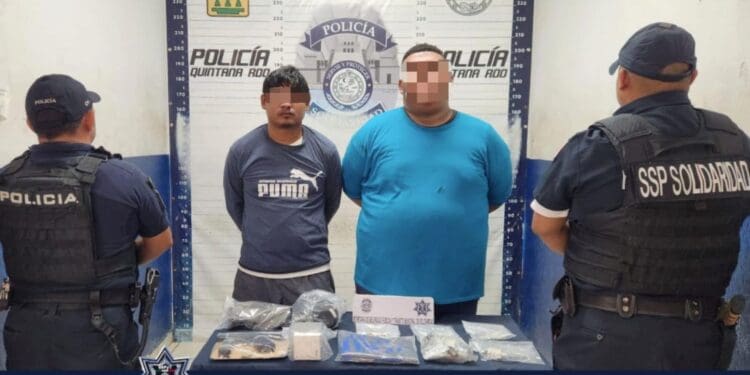 Policía de Solidaridad detiene a dos ladrones que asaltaron una casa de empeño en el fraccionamiento Palmas I