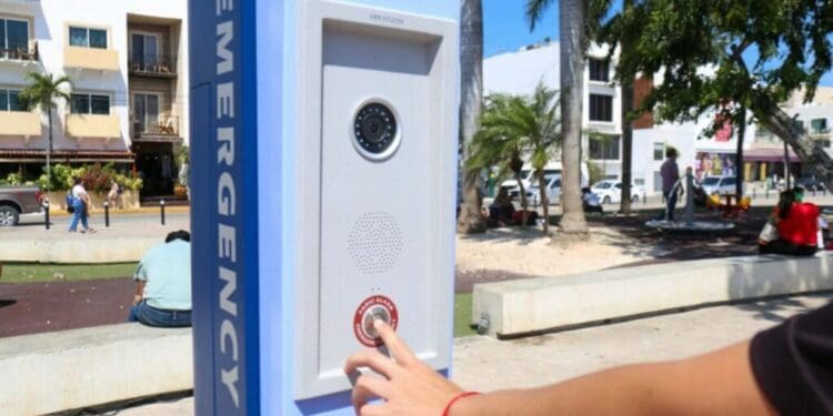 Conoce las ubicaciones de los botones de pánico en Playa del Carmen