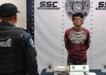 Presunto narcomenudista es detenido con más de 40 bolsitas de droga en Playa del Carmen