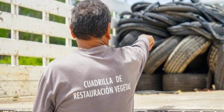 Llantatón acopió más de mil llantas