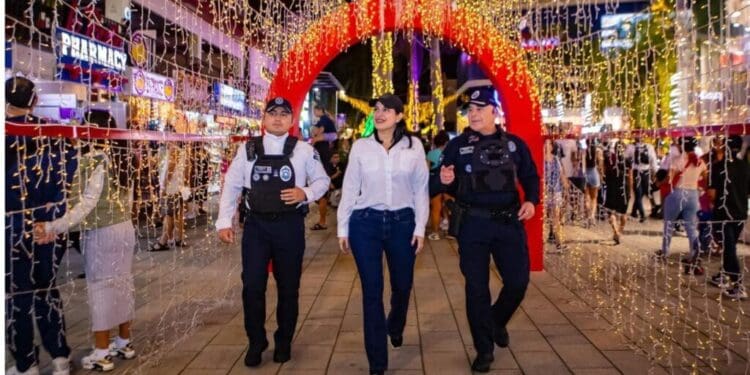 Supervisa Estefanía Mercado seguridad en la Quinta Avenida