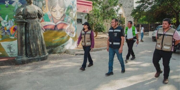 Supervisa Estefanía Mercado obras de infraestructura en Playa del Carmen