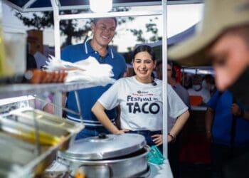 Inaugura Estefanía Mercado la “1ª Edición del Festival del Taco” en la Plaza 28 de Julio