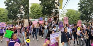 Saldo blanco en Playa del Carmen durante conmemoración del Día Internacional de la Mujer; activistas vandalizan el Palacio Municipal