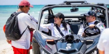Estefanía Mercado, con despliegue histórico, refuerza la seguridad en Playa del Carmen para una Semana Santa segura y tranquila