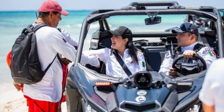 Estefanía Mercado, con despliegue histórico, refuerza la seguridad en Playa del Carmen para una Semana Santa segura y tranquila