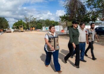 Gobierno de Estefanía Mercado avanza con fuerza en la repavimentación de Playa del Carmen con inversión histórica
