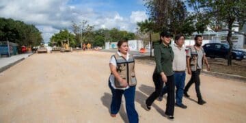 Gobierno de Estefanía Mercado avanza con fuerza en la repavimentación de Playa del Carmen con inversión histórica