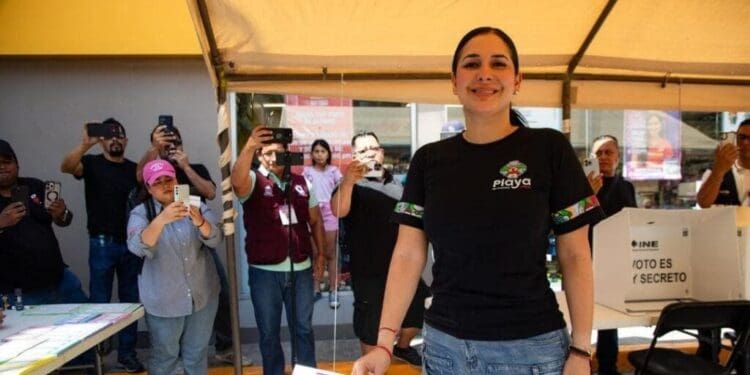 Estefanía Mercado invita a las y los playenses a participar en la elección del Poder Judicial