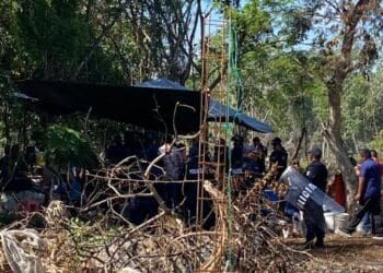 Policía frustra invasión de predios frente al Colegio Mayaland en Playa del Carmen