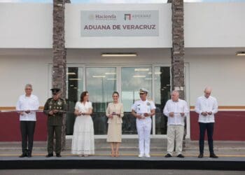 Aduana de Veracruz, Sheinbaum y Rafa Marín