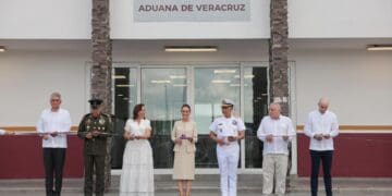 Aduana de Veracruz, Sheinbaum y Rafa Marín