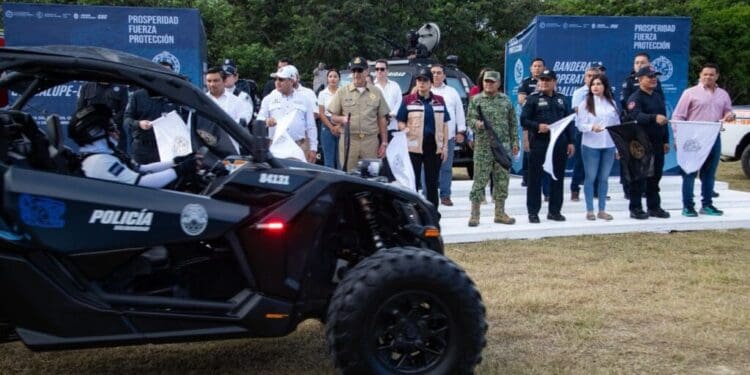 Estefanía Mercado pone en marcha el Operativo Guadalupe–Reyes 2025 en Playa del Carmen con fuerte despliegue de seguridad